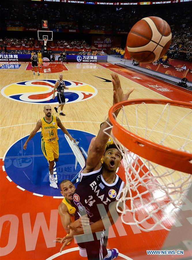 (SP)CHINA-NANJING-BASKETBALL-FIBA WORLD CUP-GROUP F-GREECE VS BRAZIL(CN)