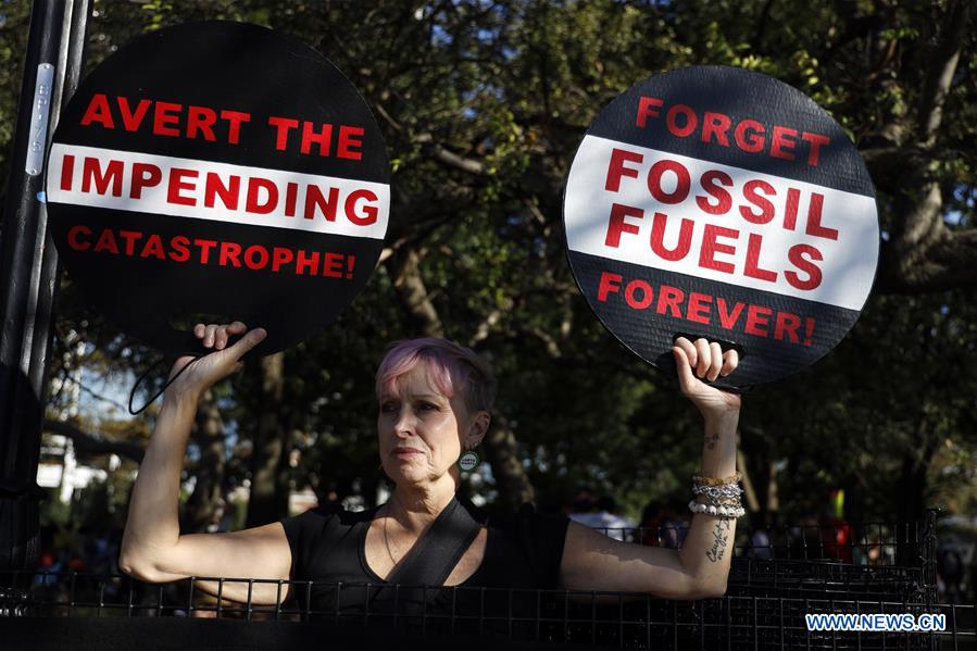 U.S.-NEW YORK-CLIMATE CHANGE-STRIKE