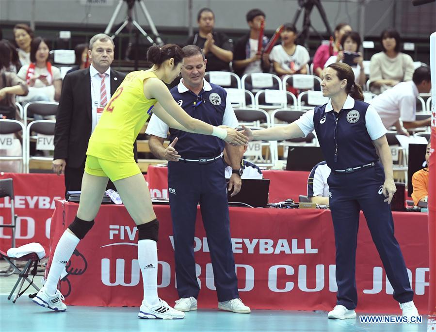 (SP)JAPAN-OSAKA-VOLLEYBALL-WOMEN'S WORLD CUP-CHN VS SRB