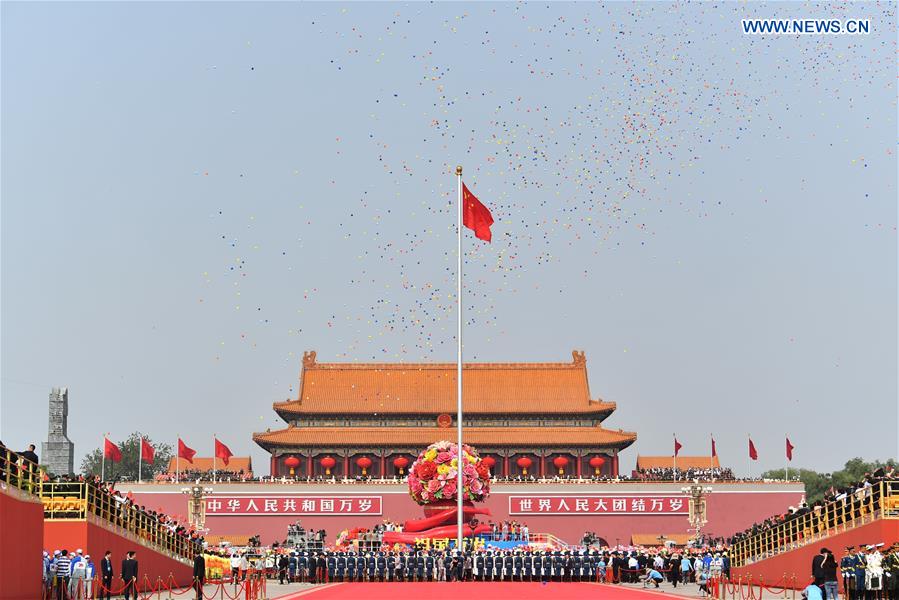  (PRC70Years) XINHUA PHOTOS OF THE DAY