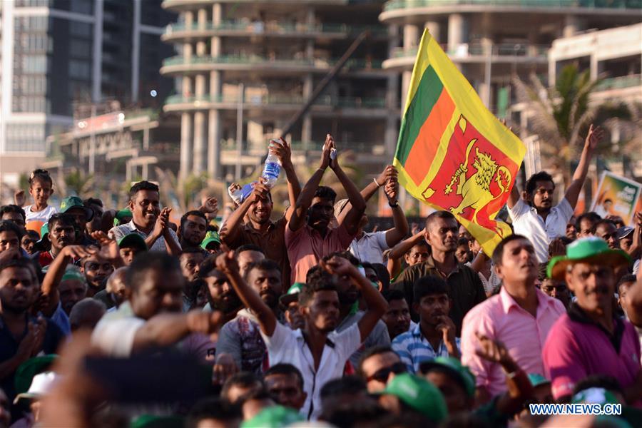 SRI LANKA-COLOMBO-PRESIDENTIAL ELECTION-RALLY