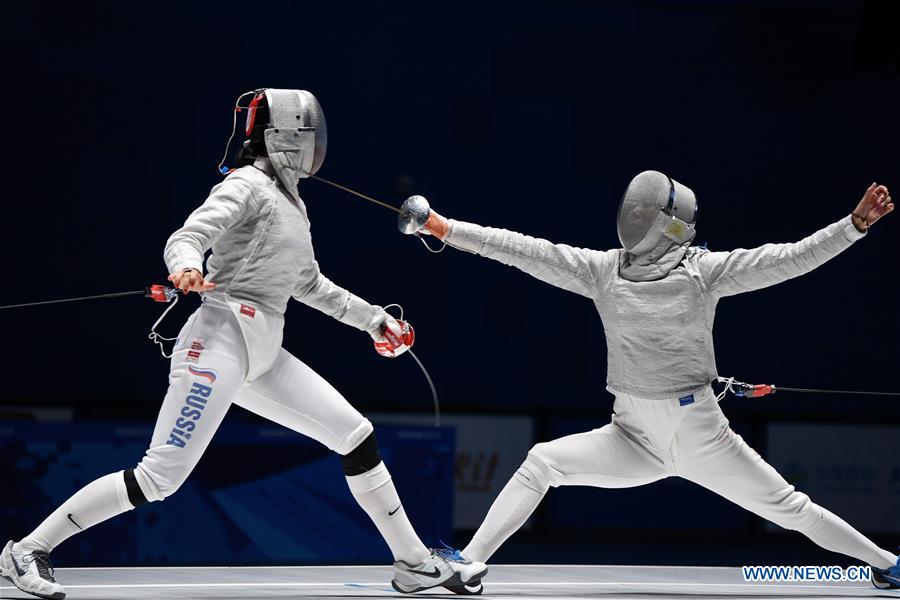 (SP)CHINA-WUHAN-7TH MILITARY WORLD GAMES-FENCING-WOMEN'S INDIVIDUAL SABRE(CN)