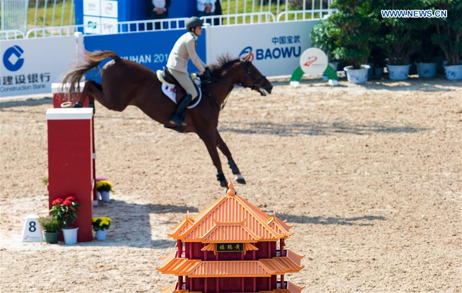 (SP)CHINA-WUHAN-7TH MILITARY WORLD GAMES-EQUESTRIAN-JUMPING INDIVIDUAL