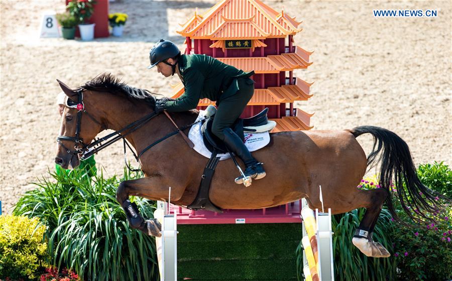 (SP)CHINA-WUHAN-7TH MILITARY WORLD GAMES-EQUESTRIAN-JUMPING INDIVIDUAL  