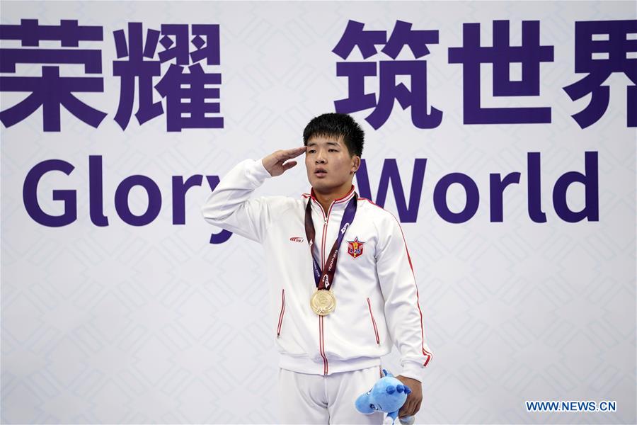 (SP)CHINA-WUHAN-7TH MILITARY WORLD GAMES-WRESTLING