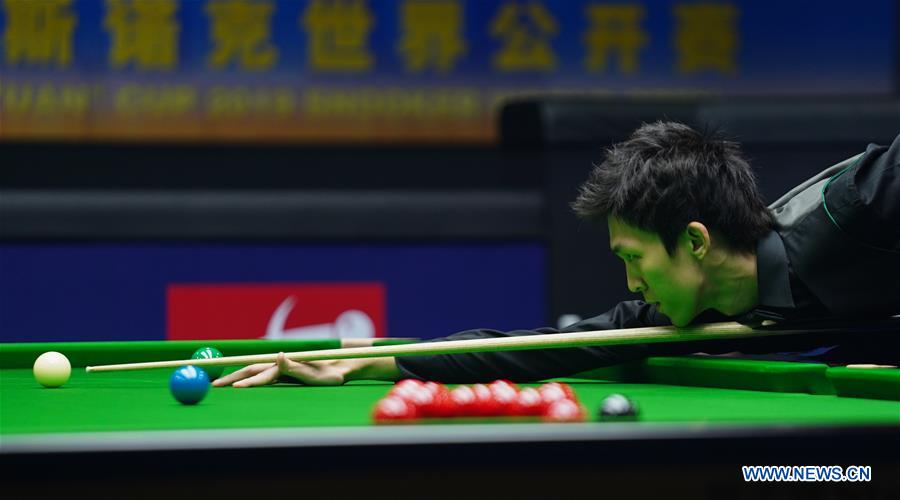 (SP)CHINA-YUSHAN-SNOOKER-WORLD OPEN(CN)