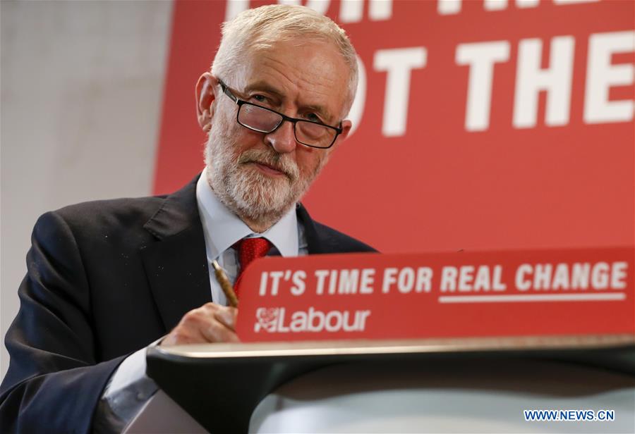 (PORTRAITS)BRITAIN-HARLOW-JEREMY CORBYN-SPEECH