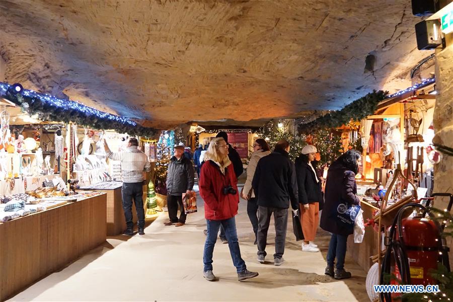 THE NETHERLANDS-VALKENBURG-UNDERGROUND CHRISTMAS MARKET