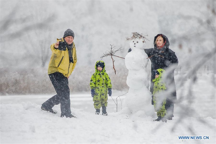 RUSSIA-MOSCOW-SNOW