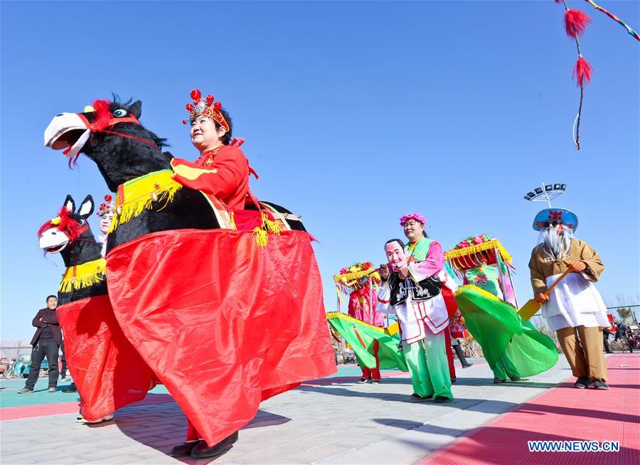 CHINA-GANSU-ZHANGYE-SHEHUO-REHEARSAL (CN)