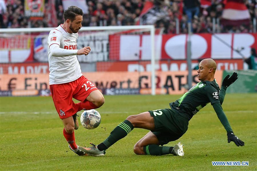 (SP)GERMANY-COLOGNE-FOOTBALL-BUNDESLIGA-COLOGNE VS WOLFSBURG