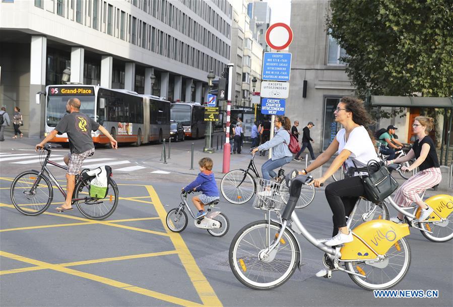 BELGIUM-BRUSSELS-CAR FREE DAY