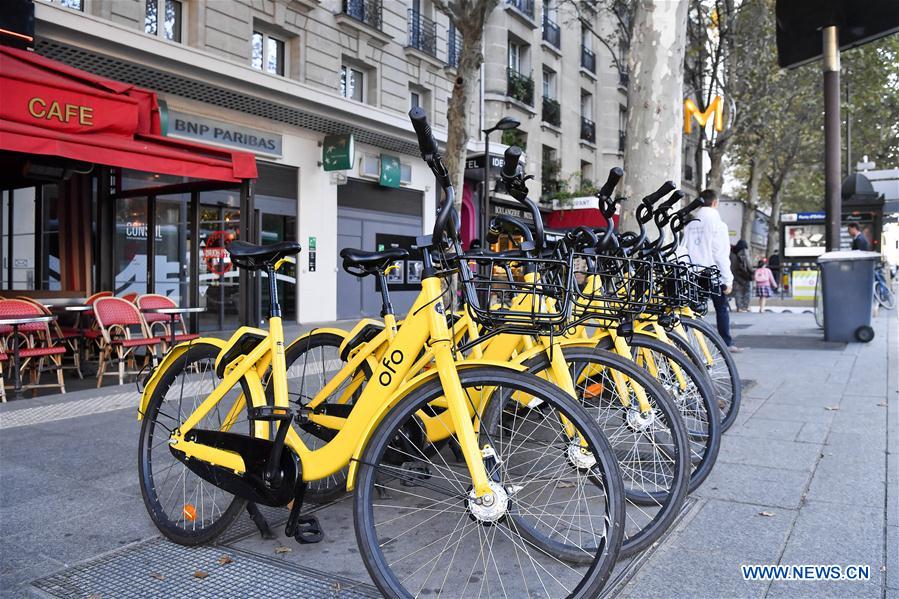 FRANCE-PARIS-SHARED BIKE-OFO