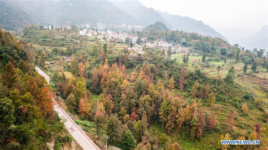 CHINA-GUIZHOU-VALLEY-SCENERY (CN)