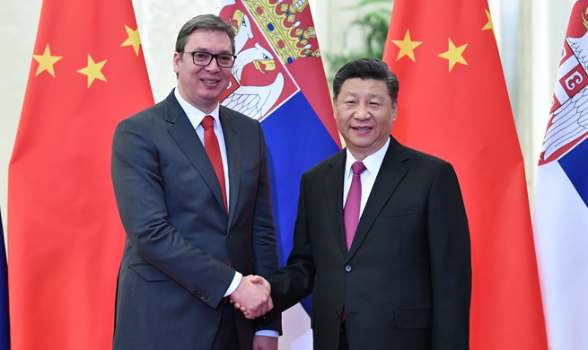 Xi meets Serbian president