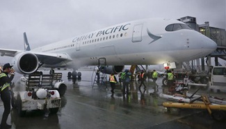 Airbus A350-900 passenger jet makes 1st scheduled flight to Canada