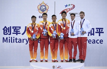 China Team win men's tennis doubles at Military World Games